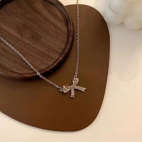 Gold Bow Necklace - Picture 2 of 6